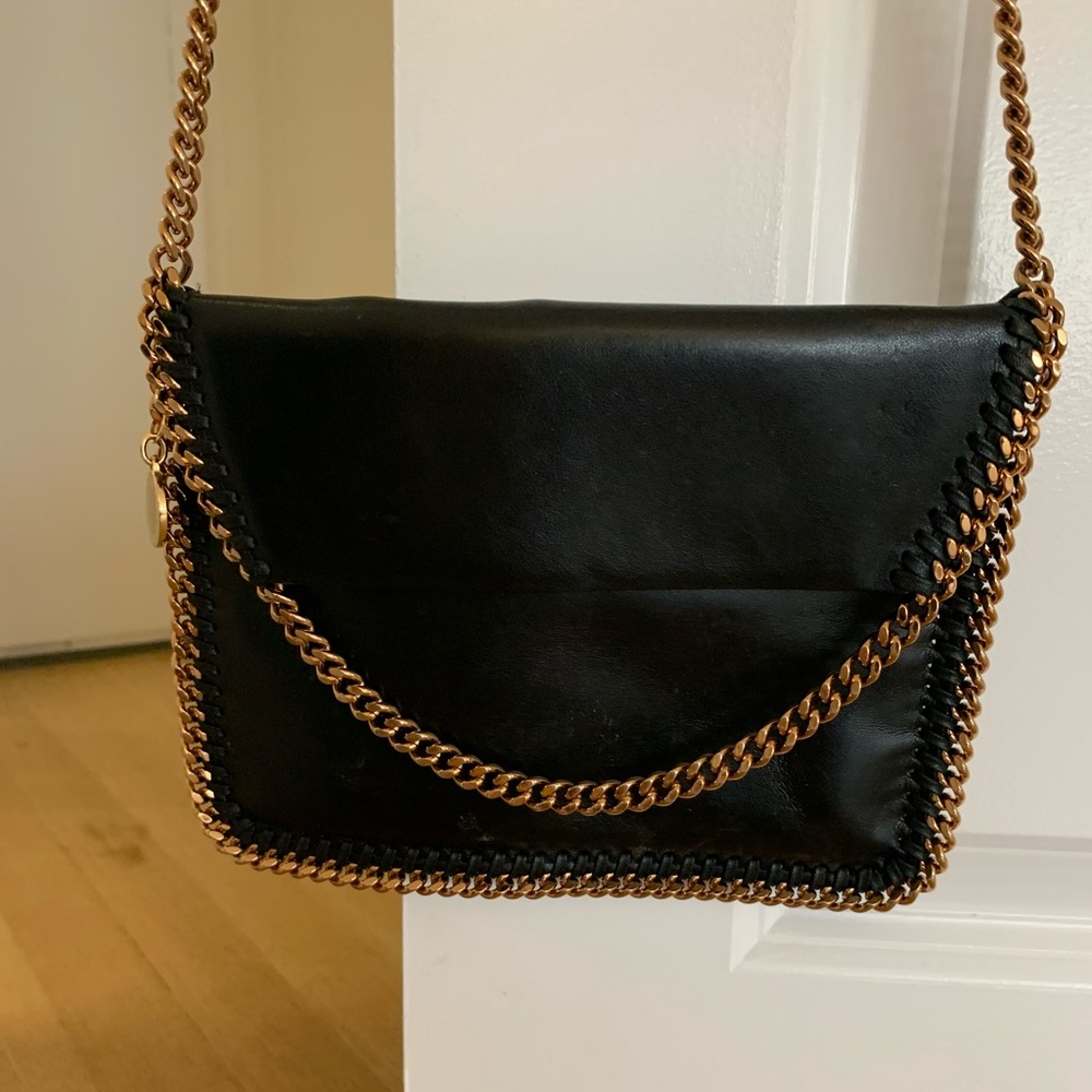 Stella McCartney Black Mini Falabella Shoulder Bag